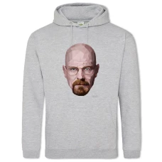 Hoodie with Print Breaking Bad Walter White Modern Print - 2XL grey