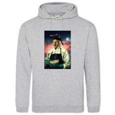 Hoodie with Print Breaking Bad Walter White Cosmo Print - 2XL grey