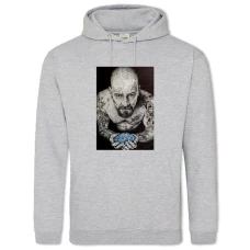 Hoodie with Print Breaking Bad Art Walter White - 2XL grey
