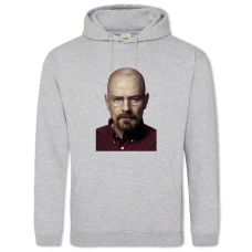 Hoodie with Print Breaking Bad Walter White Face - 2XL grey