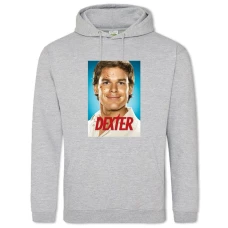 Hoodie with Print Dexter Main Theme - 2XL grey