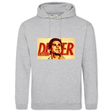 Hoodie with Print Dexter Art - 2XL grey