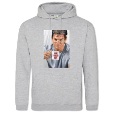 Hoodie with Print Dexter Killer Day - 2XL grey