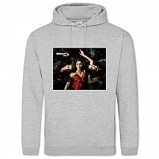Hoodie with Print The Vampire Diaries Main Characters - 2XL grey