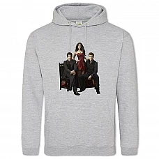 Hoodie with Print The Vampire Diaries Main Heroes Theme - 2XL grey