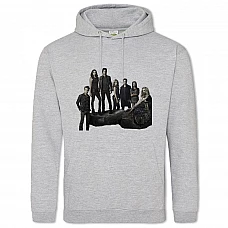 Hoodie with Print The Vampire Diaries Main Heroes Theme Print - 2XL grey