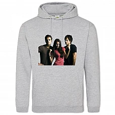 Hoodie with Print The Vampire Diaries Main Characters Print - 2XL grey