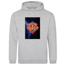 Hoodie with Print Doctor Who Big Logo - 2XL grey