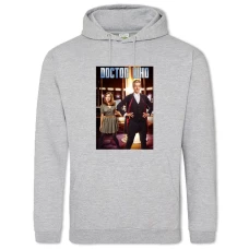 Hoodie with Print Doctor Who Print - 2XL grey