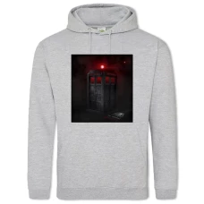 Hoodie with Print Doctor Who Dark Tardis - 2XL grey