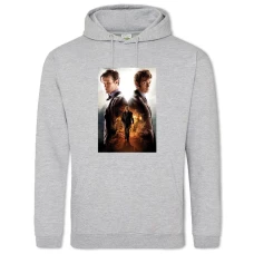 Hoodie with Print Doctor Who Main Heroes - 2XL grey