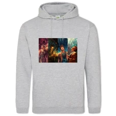 Hoodie with Print Doctor Who Heroes Art - 2XL grey