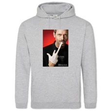Hoodie with Print House, M.D. Main Hero Print - 2XL grey