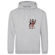 Hoodie with Print Friends Theme - 2XL grey