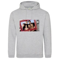 Hoodie with Print Friends Frame Heroes - 2XL grey