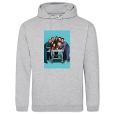 Hoodie with Print Scrubs Heroes - 2XL grey