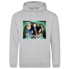 Hoodie with Print Scrubs Print - 2XL grey