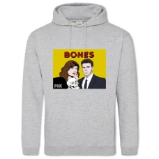 Hoodie with Print Bones Art Edition - 2XL grey