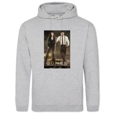 Hoodie with Print Bones Heroes - 2XL grey