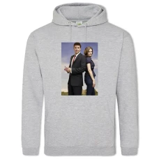Hoodie with Print Bones Main Heroes - 2XL grey
