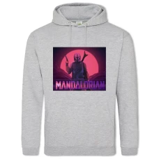 Hoodie with Print The Mandalorian Modern Print - 2XL grey