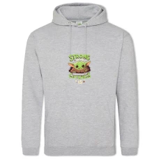 Hoodie with Print The Mandalorian Strong Cuteness Print - 2XL grey