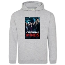 Hoodie with Print Criminal Minds Print - 2XL grey