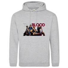Hoodie with Print True Blood Heroes - 2XL grey
