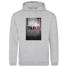 Hoodie with Print True Blood Logo - 2XL grey