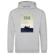 Hoodie with Print True Detective Print - 2XL grey