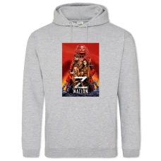 Hoodie with Print Z Nation Theme - 2XL grey