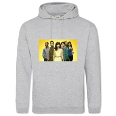 Hoodie with Print New Girl Heroes Print - 2XL grey