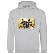 Hoodie with Print New Girl Main Heroes - 2XL grey