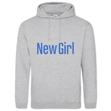Hoodie with Print New Girl Logo - 2XL grey