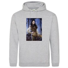 Hoodie with Print Once Upon A Time Print - 2XL grey