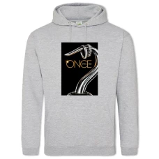 Hoodie with Print Once Upon A Time Theme Print - 2XL grey
