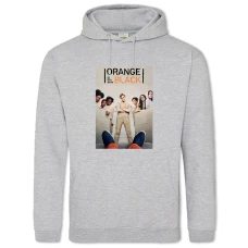 Hoodie with Print Orange Is The New Black Print - 2XL grey