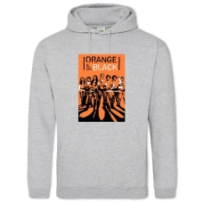 Hoodie with Print Orange Is The New Black Theme - 2XL grey