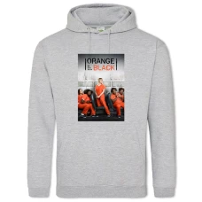 Hoodie with Print Orange Is The New Black Theme Print - 2XL grey