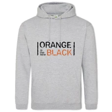Hoodie with Print Orange Is The New Black Logo - 2XL grey