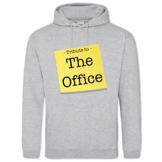 Hoodie with Print Office Logo - 2XL grey