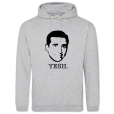 Hoodie with Print Office Print - 2XL grey