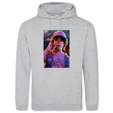 Hoodie with Print Stranger Things Dustin Henderson - 2XL grey