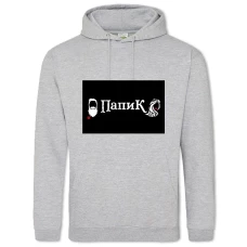 Hoodie with Print Papic Logo - 2XL grey