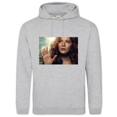 Hoodie with Print Under The Dome Julia Shumway - 2XL grey