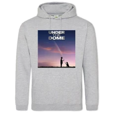 Hoodie with Print Under The Dome Theme Print - 2XL grey