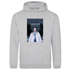 Hoodie with Print Supernatural Castiel Angel Hero - 2XL grey
