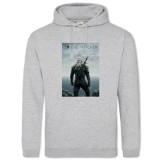 Hoodie with Print The Witcher Print 2 - 2XL grey
