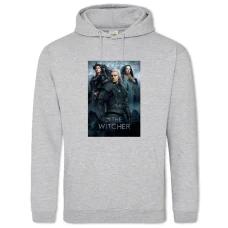 Hoodie with Print The Witcher Theme - 2XL grey