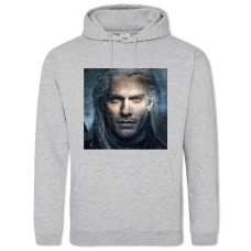 Hoodie with Print The Witcher Geralt Of Rivia Hero Print 2 - 2XL grey